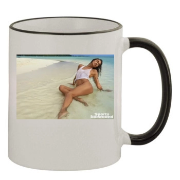 Irina Shayk 11oz Colored Rim & Handle Mug