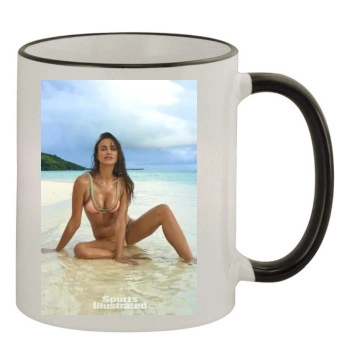 Irina Shayk 11oz Colored Rim & Handle Mug