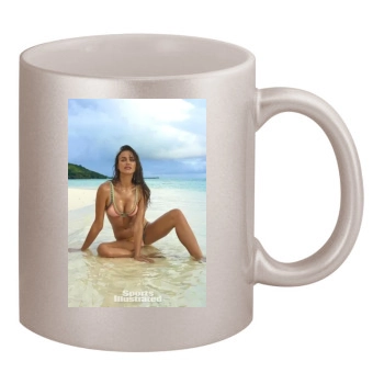 Irina Shayk 11oz Metallic Silver Mug