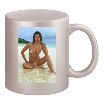 Irina Shayk 11oz Metallic Silver Mug