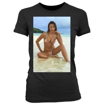 Irina Shayk Women's Junior Cut Crewneck T-Shirt