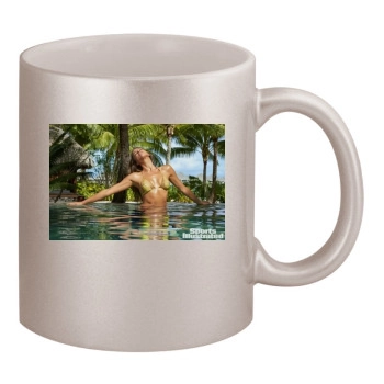 Irina Shayk 11oz Metallic Silver Mug