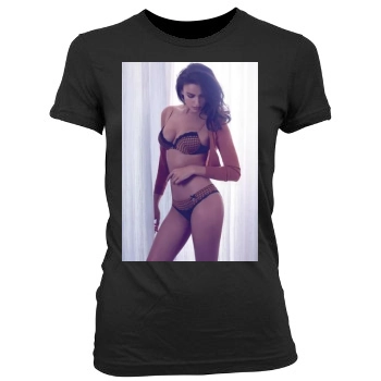 Irina Shayk Women's Junior Cut Crewneck T-Shirt