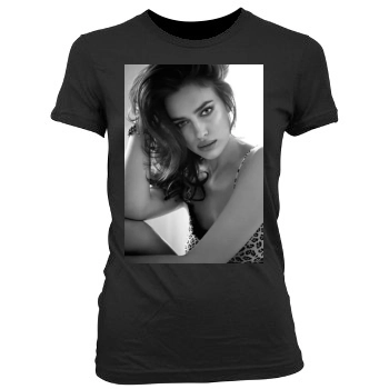 Irina Shayk Women's Junior Cut Crewneck T-Shirt