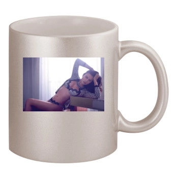 Irina Shayk 11oz Metallic Silver Mug