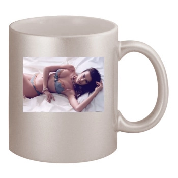 Irina Shayk 11oz Metallic Silver Mug