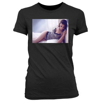 Irina Shayk Women's Junior Cut Crewneck T-Shirt