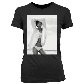 Irina Shayk Women's Junior Cut Crewneck T-Shirt