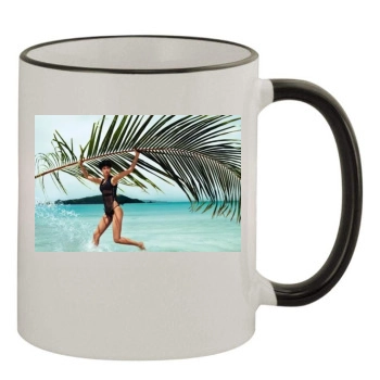 Irina Shayk 11oz Colored Rim & Handle Mug