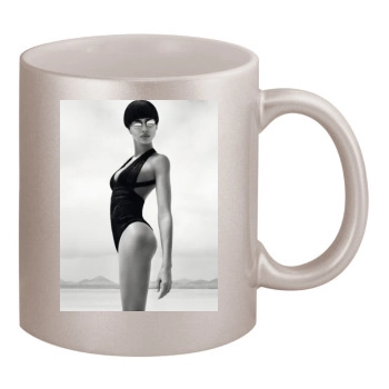 Irina Shayk 11oz Metallic Silver Mug