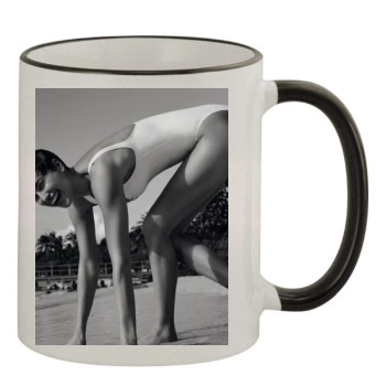 Irina Shayk 11oz Colored Rim & Handle Mug