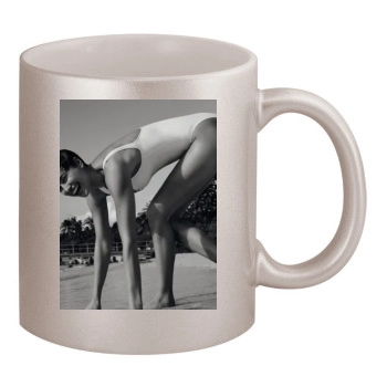 Irina Shayk 11oz Metallic Silver Mug