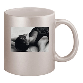 Irina Shayk 11oz Metallic Silver Mug