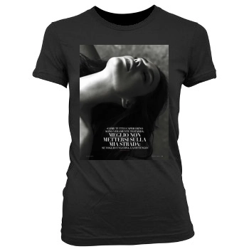 Irina Shayk Women's Junior Cut Crewneck T-Shirt