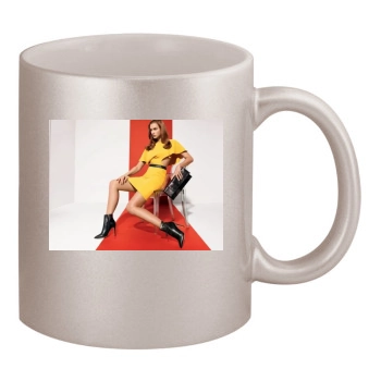 Irina Shayk 11oz Metallic Silver Mug