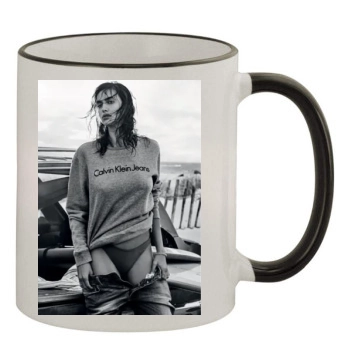 Irina Shayk 11oz Colored Rim & Handle Mug