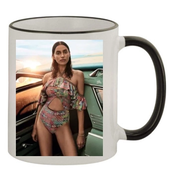 Irina Shayk 11oz Colored Rim & Handle Mug