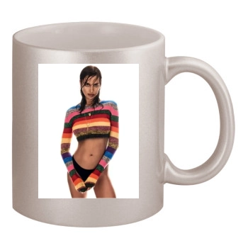 Irina Shayk 11oz Metallic Silver Mug