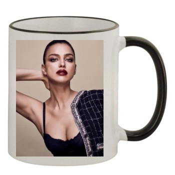 Irina Shayk 11oz Colored Rim & Handle Mug