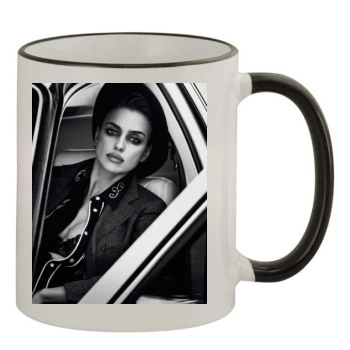 Irina Shayk 11oz Colored Rim & Handle Mug