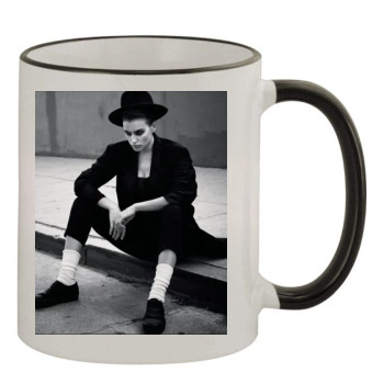 Irina Shayk 11oz Colored Rim & Handle Mug