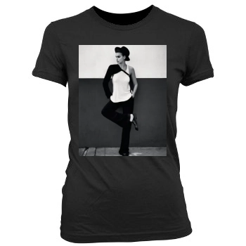 Irina Shayk Women's Junior Cut Crewneck T-Shirt