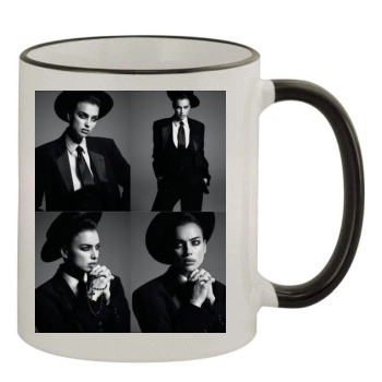 Irina Shayk 11oz Colored Rim & Handle Mug