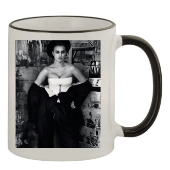 Irina Shayk 11oz Colored Rim & Handle Mug