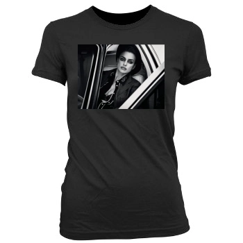 Irina Shayk Women's Junior Cut Crewneck T-Shirt