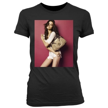 Irina Shayk Women's Junior Cut Crewneck T-Shirt