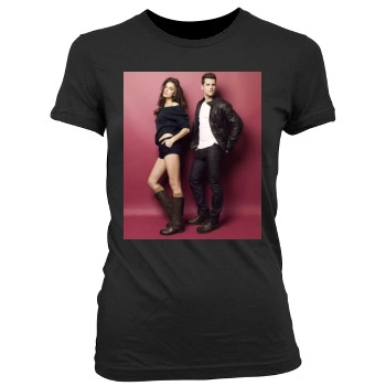 Irina Shayk Women's Junior Cut Crewneck T-Shirt