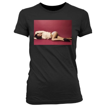 Irina Shayk Women's Junior Cut Crewneck T-Shirt