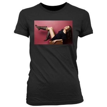 Irina Shayk Women's Junior Cut Crewneck T-Shirt