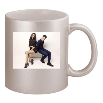 Irina Shayk 11oz Metallic Silver Mug