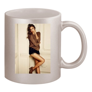 Irina Shayk 11oz Metallic Silver Mug