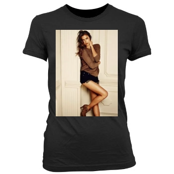 Irina Shayk Women's Junior Cut Crewneck T-Shirt