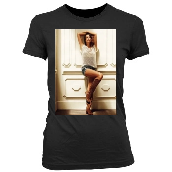 Irina Shayk Women's Junior Cut Crewneck T-Shirt