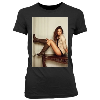 Irina Shayk Women's Junior Cut Crewneck T-Shirt