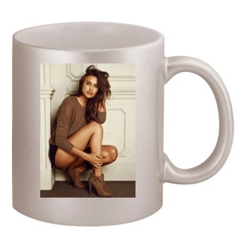 Irina Shayk 11oz Metallic Silver Mug