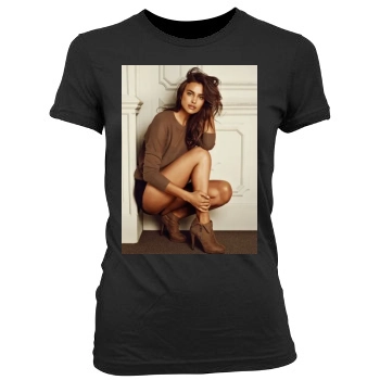 Irina Shayk Women's Junior Cut Crewneck T-Shirt