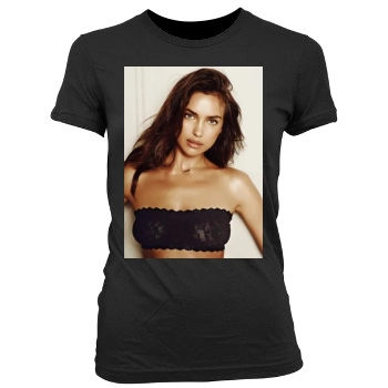 Irina Shayk Women's Junior Cut Crewneck T-Shirt