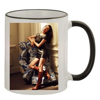 Irina Shayk 11oz Colored Rim & Handle Mug