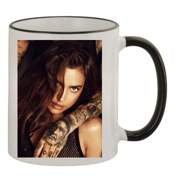 Irina Shayk 11oz Colored Rim & Handle Mug