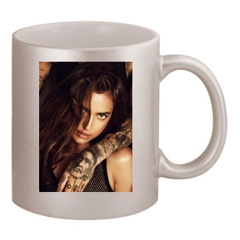 Irina Shayk 11oz Metallic Silver Mug