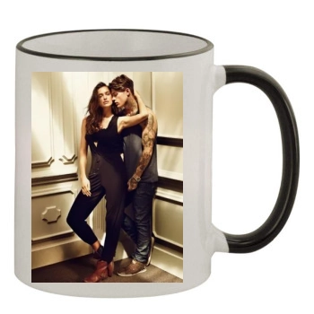 Irina Shayk 11oz Colored Rim & Handle Mug