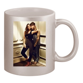 Irina Shayk 11oz Metallic Silver Mug