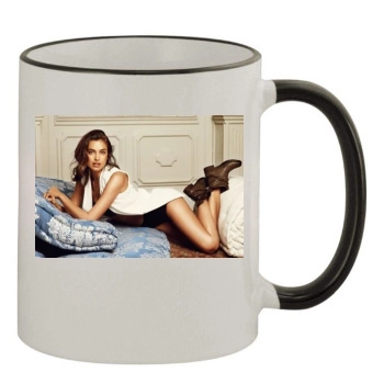 Irina Shayk 11oz Colored Rim & Handle Mug