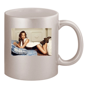 Irina Shayk 11oz Metallic Silver Mug