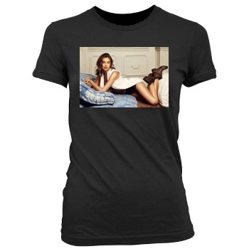 Irina Shayk Women's Junior Cut Crewneck T-Shirt