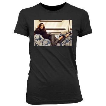 Irina Shayk Women's Junior Cut Crewneck T-Shirt